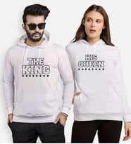 Tshirthane King Queen Star Sevgili Kombinleri Kapüşonlu Kombini (Tek Ürün Fiyatıdır.)