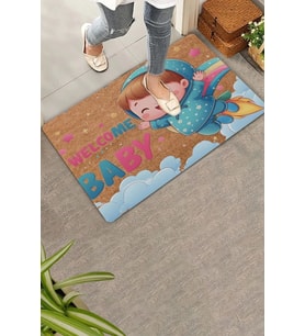 Valerine Life Hoş Geldin Bebiş Welcome Kapı Önü Paspası 45x70cm
