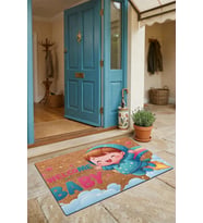 Valerine Life Kapı Önü Paspası 45x70cm Kaymaz Taban Dekoratif iç Dış Mekan Hoş Geldin Bebiş