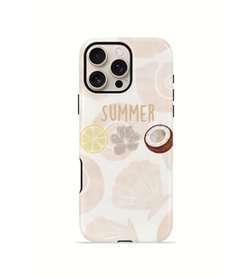 iPhone 16 Pro Max Vorian Çift Katmanlı Kılıf Coconut Summer Notes