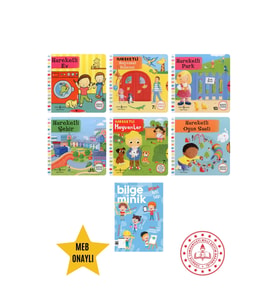 Hareketli Ev - Hareketli Hayvanat Bahçesi - Hareketli Hayvanlar - Eğitici Hareketli Kitap Set