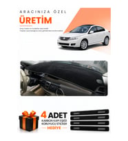 RENAULT LATITUDE (2010-2015) Uyumlu Torpido Koruma Örtüsü Oto Kılıfı - Siyah