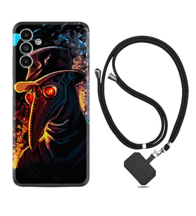 Samsung A23 A31 A32 A50 A51 A52 A53 A70 Kılıf Boyun Askılı Silikon Karga 1616