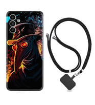 Samsung A23 A31 A32 A50 A51 A52 A53 A70 Kılıf Boyun Askılı Silikon Karga 1616