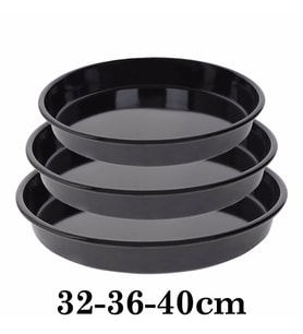 EMAYE FIRIN TEPSİ SETİ 32/36/40 CM BOYLARDA 3 TEPSİ