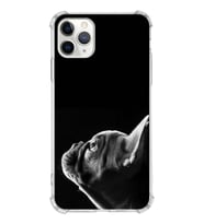 PrintiFy Apple iPhone 11 Pro Max Uyumlu Köpek 1 Baskılı Şeffaf Köşe Korumalı Antişok Kılıf