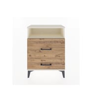 Arges Komodin Tek Raflı 2 Çekmeceli 60x30x80 Aytaşı-Çam