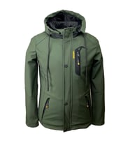 Fiyesmen Erkek Siyah Su ve Rüzgar Geçirmez Softshell Mont soft6557 (Haki)
