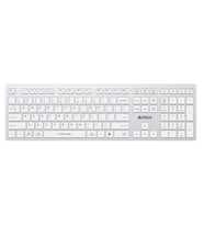 A4 Tech Fstyler FBX50C Beyaz Bluetooth+2.4G Nano Fn Şarjlı Multimedya Klavye