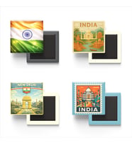 Buzdolap Magnetleri - Hindistan Yeni Delhi - India - 4'lü Set Magneti