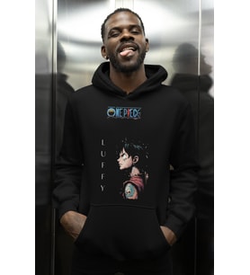 Monkey D. Luffy One Piece Baskılı Unisex Oversize Anime Karakter Hoodie