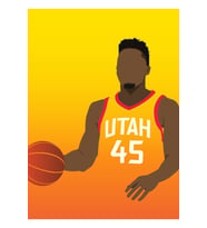 Donovan Mitchell Tablo Ahşap Poster Dekoratif