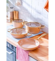 Acar Ultimate Pro 7 Parça Tencere Seti Rose Gold 6764 (Rose - Gold)