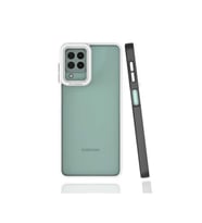 Samsung Galaxy M22 Uyumlu Kılıf Zore Mima Kapak (Siyah)