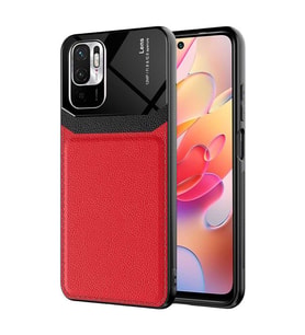 Xiaomi Redmi Note 10 Kılıf Parlak TPU Emiks Kapak (Kırmızı)