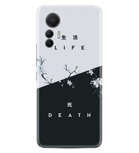 Xiaomi 12 Lite Kılıf Resimli Desenli Baskılı Silikon Life and Death 1339