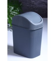 Mini Kapaklı Banyo ve Mutfak Tezgahüstü Çöp Kutusu 2,5 L