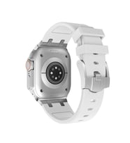 Apple Watch 7 45mm Zore KRD-89 Silikon Kordon (Beyaz)