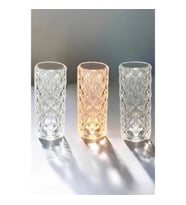 Mey İthalat® Gece Lambası Kristal Lamba Dokunmatik Şarjlı Hediyelik