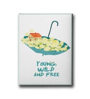 Young Wild And Free Canvas Tablo MİND636