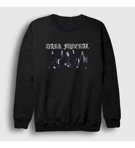 Presmono Unisex Siyah Band Dark Funeral Sweatshirt 136841tt