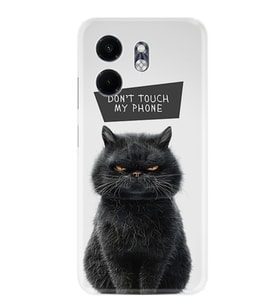 Infinix Hot 50i Kılıf Boutique Baskılı Resimli Don't Touch Cat Pcode -011