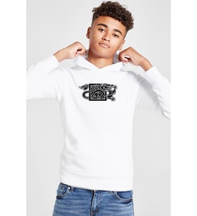 The Wheel Of Time Dragon Minimal Beyaz Çocuk 3ip Kapşonlu Sweatshirt