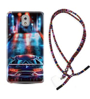 Samsung Note 3 4 5 8 9 20 Ultra 10 Lite Kılıf Boyun Asklı Rasta Silikon Neon Cars 1724