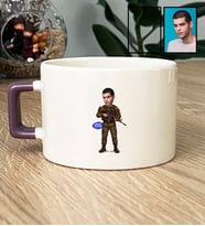 Kişiye Özel Karikatürlü Asker Lüks Fincan 30 Ağustos Zafer Bayramı Hediyesi