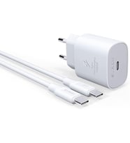 25W Type-C To Type-C Hızlı Şarj Aleti Set Beyaz