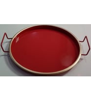 LAVİN 12478 METAL TEPSİ KIRMIZI 24 cm