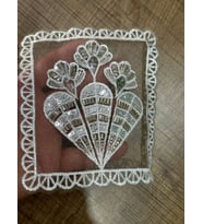 14X12 CM BONCUK İŞLEME TÜL GÜPÜR APLİKE DİKİŞ AKSESUARI