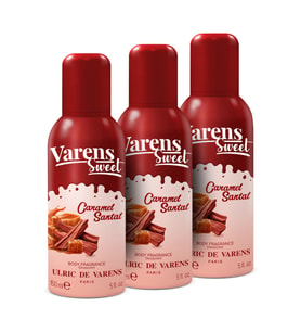 Varens Sweet Caramel Santal İştahlandırıcı Karamelli Kadın Body Fragrance Deodorant Set 3X150 ML