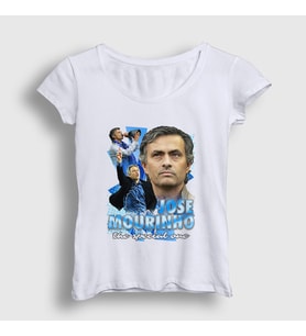 Presmono Kadın Beyaz The Special One Jose Mourinho T-Shirt 429813tt