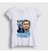 Presmono Kadın Beyaz The Special One Jose Mourinho T-Shirt 429813tt