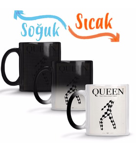 Queen Freddie Mercury 02 Sihirli Kupa Bardak Porselen
