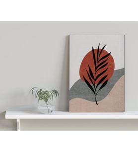 BK Home Minimalist Plant Tasarımlı Kanvas Tablo-1