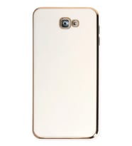 Galaxy J7 Prime Kılıf Volet Silikon - Beyaz