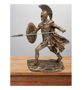 Akhilleus Biblo 19 Cm Mitolojik Kahraman Heykel Dekor Hediyelik Eşya (Bakır)