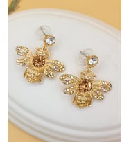 Gold Kraliçe Arı Küpe