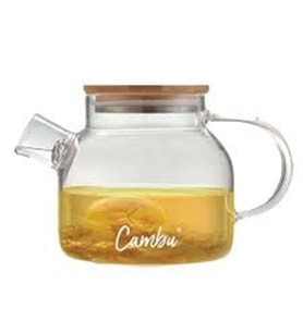 CAMBU BAMBU KAPAK CAM DEMLİK 1LT