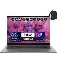 Asus Expertbook P5405CSA-WI7321TBS0D Intel Ultra 7 258V Aı 32GB 4tb SSD Arc 140V Windows 11 Pro 14" Wqxga 400NIT IPS Taşınabilir Bilgisayar WI7321TBS0D09+ZETTAÇANTA