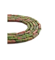 Unakit Doğal Taş Parlak Yeşil Dikdörtgen Kesim 4x13mm Dizi [AA]