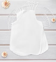 BK Gift Sublimasyon Beyaz Biyeli Yetişkin Mutfak Önlüğü (5'li Paket)