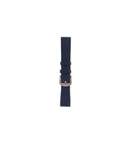Fro LW38-43 20 mm Hakiki Deri Düz Lacivert Kordon Gold Toka