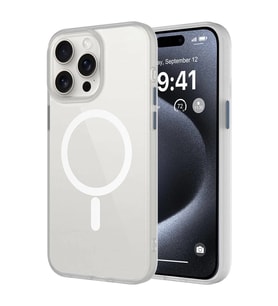 Apple iPhone 15 Pro Max Kılıf Mat Arka Yüzey Wireless Şarj Özellikli Zore Flet M-safe Kapak