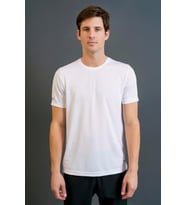 Maraton Regular Erkek Bisiklet Yaka Beyaz T-shirt