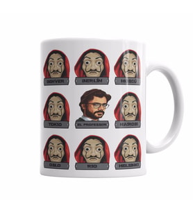 Serie La Casa de Papel Cidades Kupa Bardak Porselen