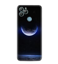 General Mobile Gm 22 Kılıf Resimli Desenli Silikon Platinium Series Midnight Moon 1802