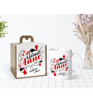 BK Gift Kişiye Özel Ahşap Kutuda Anneler Günü Temalı En Güzel Anne Tasarımlı Beyaz Kupa Bardak-1